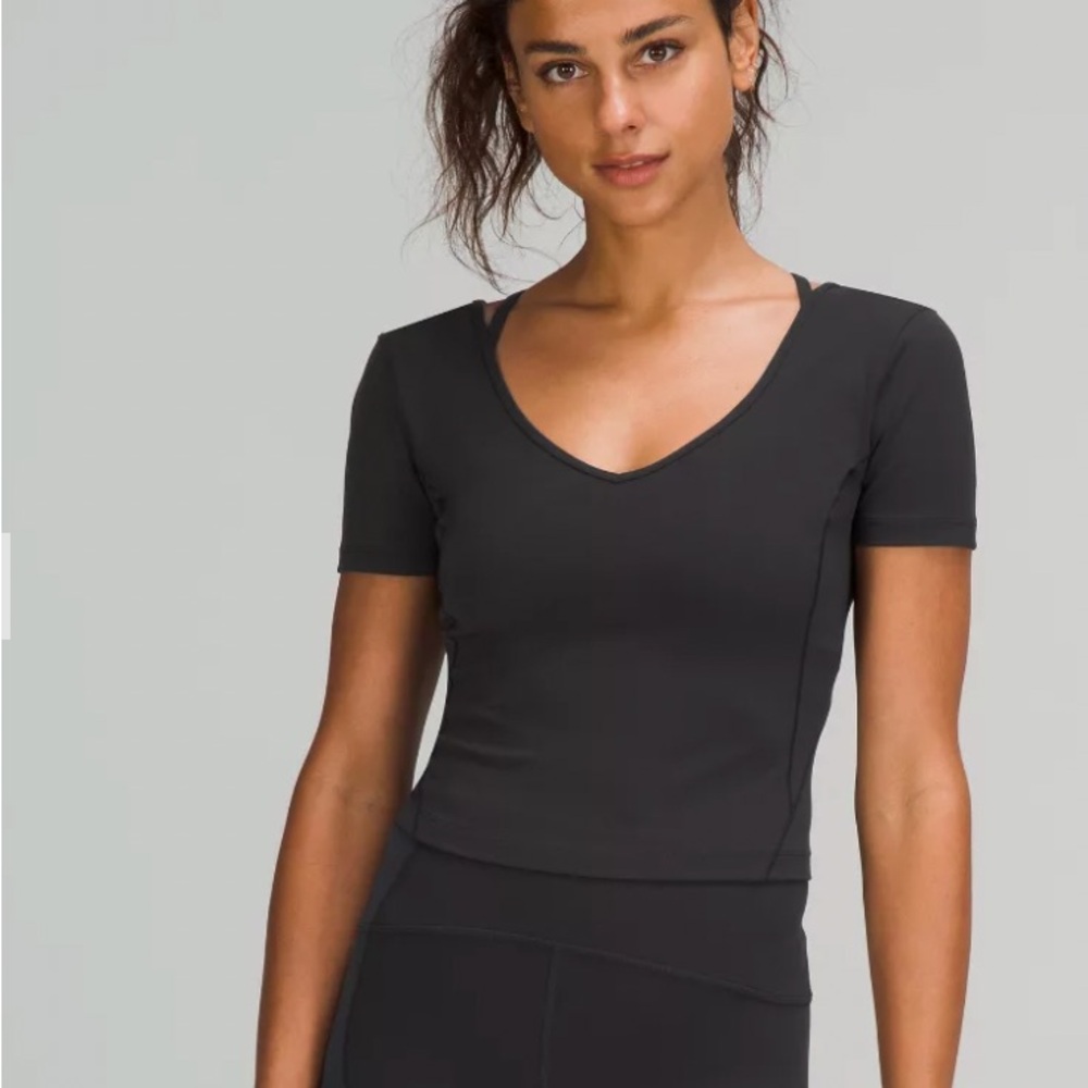 lululemon athletica Black Align Short Sleeve Top